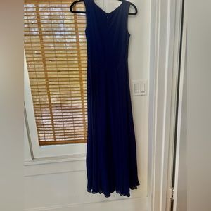 Navy blue long Reformation gown, size S